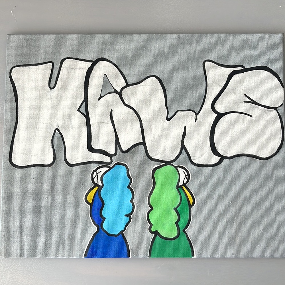 KAWS handmade painting (support your local artist) :)